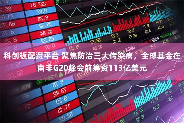 科创板配资平台 聚焦防治三大传染病，全球基金在南非G20峰会前筹资113亿美元